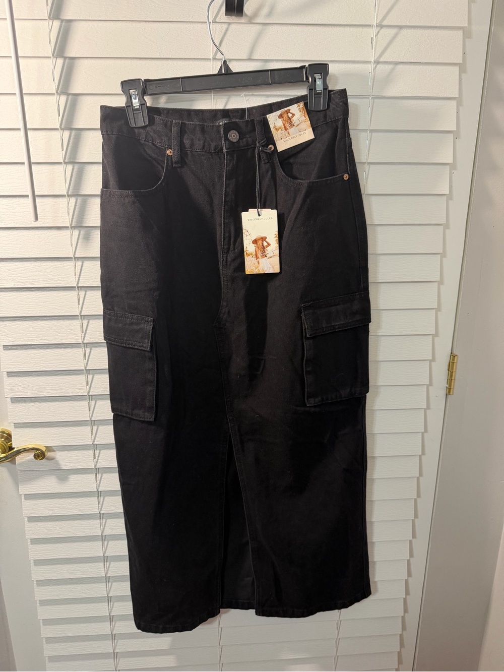 Sincerely Jules Black Men's Cargo Skirt-Pant